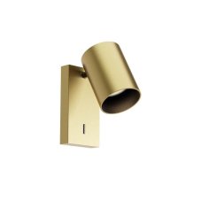 REDO 01-3420 CORINTH nástenné bodové svietidlo/spot s vypínačom D68mm 1xGU10 zlatá