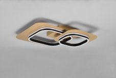 TRIO 642910280 LUGO stropní svítidlo SMD LED 28W/3400lm 3000K černá, zlatá, switchdimmer