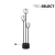 TRIO SELECT 417500354 BARRET stojacia lampa V1400mm 3xE14 čierna matná, dymová