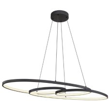 GLOBO 67177-40 SPIRA závesné svietidlo LED 39W/1880lm 2700+4000+6500K čierna matná, biela
