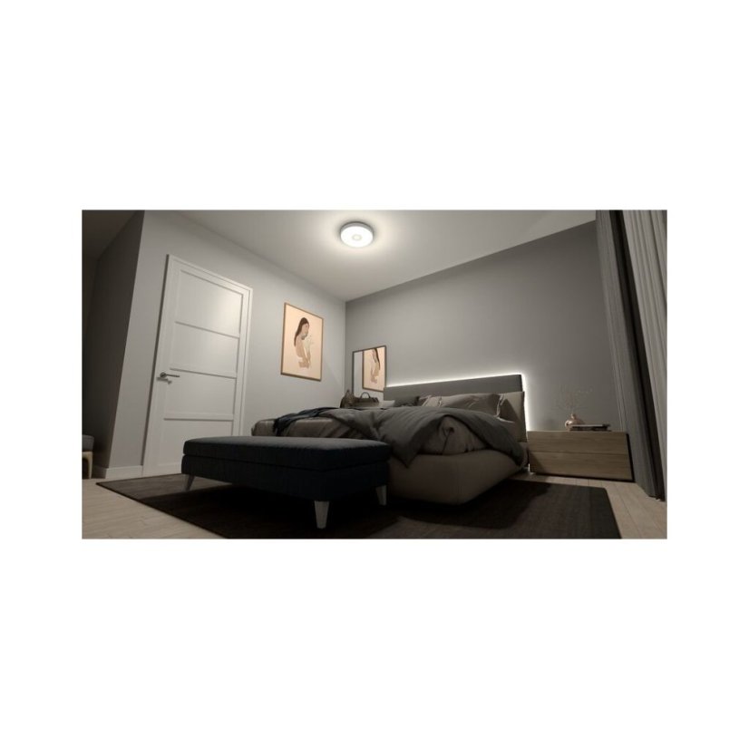 Philips 8720169301276 Coiner stropní svítidlo D389mm LED 24W/2800lm 4000K bílá, SceneSwitch