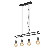 TRIO R30644002 LADDER závěsné svítidlo 4xE27 černá