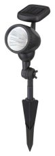 GLOBO SOLAR 33026 solární svítidlo, projektor LED V170mm LED 3x0,06W 4000K IP44, 1xAAA Ni MH 600mAh 1,2V, černá