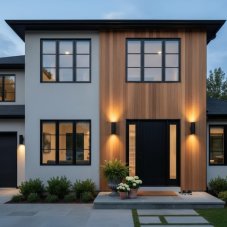 Exteriérové nástenné svietidlo Ideal lux 092317 GUN AP2 BIG NERO 2xE27 60W IP54