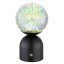 GLOBO 21006SS JULSY dotyková stolná lampička V210mm LED 2,5W/22lm 2700+6500+4000K čierna, priehľadná, vrátane batérie CR18650 1800mAh 3,7V, USB kábel, 3D efekt