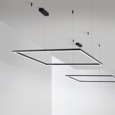 Ideal Lux 259208 ORACLE SLIM závěsné svítidlo LED 51W/4100lm 3000K černá