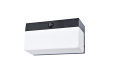 LUTEC CONNECTED 6941502330 FRAN venkovní solární nástěnné svítidlo LED 10W 800lm 2700-6500K IP44 černá se senzorem