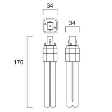 Sylvania 0030223 LED zářivka TOLEDO LYNX D 1100lm G24D 4000K 220V
