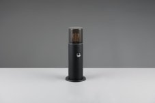 TRIO 522260132 HOOSIC venkovní stojanové svítidlo/sloupek se senzorem V300mm 1xE27 IP44 černá matná, kouřová
