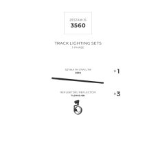 Lištové svietidlá SET 3x GU10 (ES111) 1 m čierna Zuma Line Master Track 3560