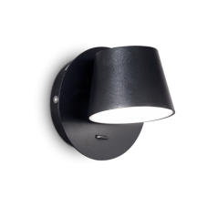 Nástenné svietidlo Ideal lux 167121 GIM AP1 NERO 30xLED 6W/530lm 3000K čierna