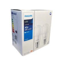 Philips 8719514470996 LED žárovka CorePro E27 4,9W/40W 470lm 4000K A60 bílá 2-set