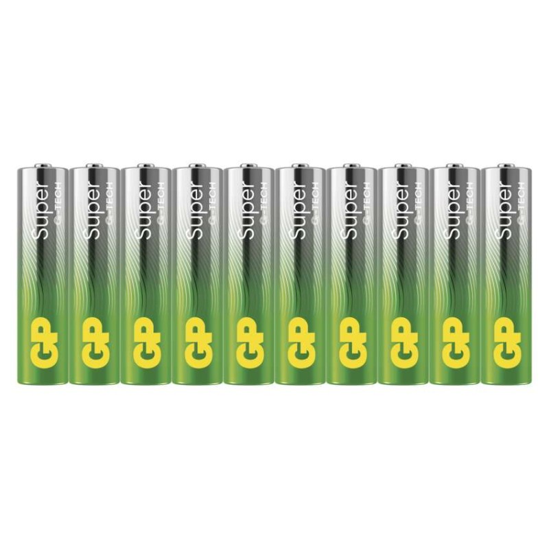 GP B0110G Alkalická batéria GP Super Alkaline LR03 (AAA), 10 ks SET-10ks
