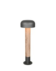 TRIO 562560135 FRASER venkovní stojanové svítidlo/sloupek V540mm 1xE27 IP54 šedá, vzhled dřeva