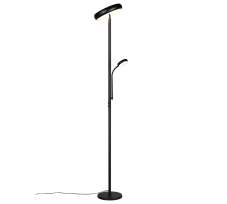 Stojací lampa LED 3000 / 4000 / 6500K čierna matná IP20 TRIO Reality PALERMO R45741132