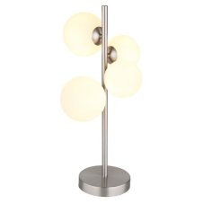 GLOBO 56140-4T RIHA stolní lampa V510mm 4xG9 matný nikl, bílá