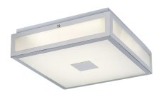 RABALUX 75034 Zoya stropné svietidlo LED 24W/1790lm 4000K IP44 chrómová, biela, 400x400mm