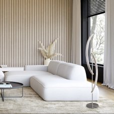 RABALUX 74197 Jarnelle stojací lampa LED 30W/2000lm 3000K saténová chromová, bílá