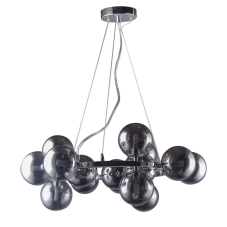 ITALUX PND-6161-15 CH+SM Marbelio závěsné svítidlo 15xG9 D580mm chrom, kouřová