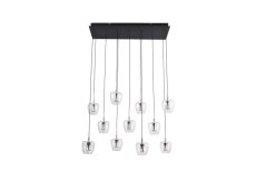 LED závesné svietidlo 3900 lm 3000K čierno zlaté Zuma Line NELSON MD2291-11B-3BGT