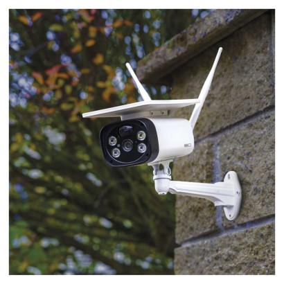 Emos H4056 GoSmart Vonkajšia solárna batériová kamera EYE, biela, IP55, Wi-Fi