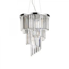 Závesné svietidlo/Luster Ideal lux 166247 CARLTON SP12 CROMO 12xE14 40W chróm