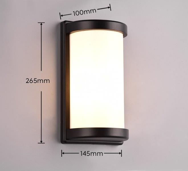 TRIO Reality R21186132 PUELO vonkajšie nástenné svietidlo 1xE27 IP44 čierna, biela