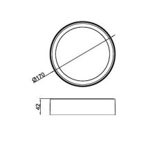 Philips 8720169174108 Meson 59472 EU stropné svietidlo D170mm LED 16,5W/1200lm 3000K biela