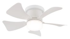 GLOBO 03609W HINES stropní ventilátor se světlem D406mm LED 10W 900/750lm 3000-6500K bílá, časovač, dálkový ovladač