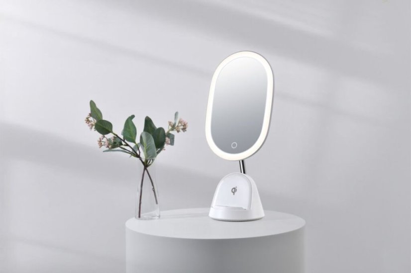 Immax 08970L FACE zrkadlo 3v1 LED 4W 70lm 4000-5000K, biela, dotykové ovládanie, nočné podsvietenie