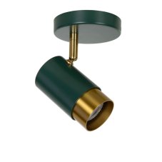 LUCIDE 35913/01/33 FLORIS stropní bodové svítidlo/spot D100mm 1xGU10 zelená, mosaz