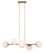 RABALUX 72249 Kiara závěsné svítidlo 6xE27 zlatá, bílá