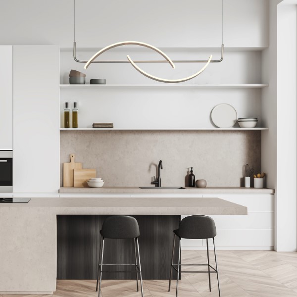 RABALUX 72233 Jarnelle závesné svietidlo LED 35W/2450lm 3000K saténová chrómová, biela