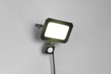 TRIO Reality R23349232 FUNCHAL vonkajšie svietidlo/reflektor so senzorom SMD LED 30W/2800lm 4000K IP44 čierna matná