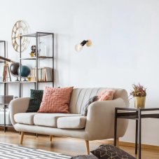 RABALUX 3976 Pablo nástěnné/stropní bodové svítidlo 1xE27 matná černá, dřevo