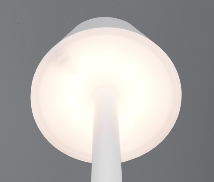 TRIO Reality R54991131 VIDAL dotyková stolní lampička v245mm SMD LED 1,5W/150lm 3000K IP44 bílá matná