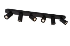 Lucide 23954/31/30 XYRUS stropní bodové stmívatelné svítidlo / spot 6xGU10 / 5W W14 L84 H12.5cm černá