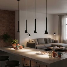 Ideal Lux 279770 DIESIS závěsné svítidlo LED D60mm 7W/660lm 3000K černá