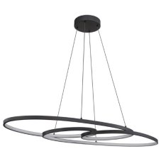 GLOBO 67177-40 SPIRA závesné svietidlo LED 39W/1880lm 2700+4000+6500K čierna matná, biela