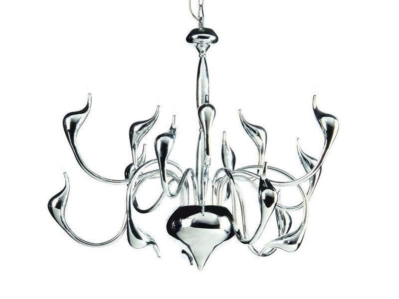 AZzardo AZ0043 DECOline SNAKE 2 CHROME stropní závěsné svítidlo 15xG4 10W IP20 chrom