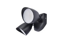 LUTEC 7622221012 SHRIMP venkovní nástěnné svítidlo LED 23,5W 1700lm 4000K IP54 matná černá