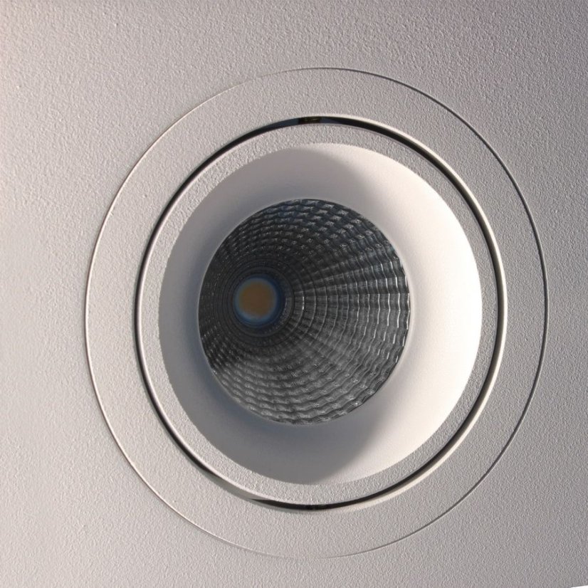 LED2 2160431 192N, otočné a výklopné zápustné bodové svítidlo 92mm 6W / 530lm 3000K bílá