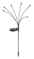 Solární svítidlo dekorační LED 3000K čierna IP44 Rabalux Tavira 77043