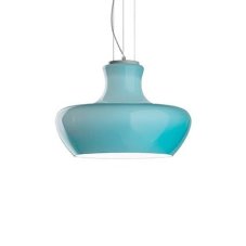 Závěsné svítidlo Ideal lux 137292 Aladin SP1 D30 AZZURRO 1xE27 60W bílá