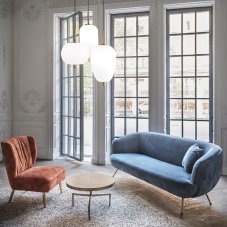 Ideal Lux 314969 UMILE-1 závesné svietidlo LED 20W 2000/1420lm 3000K zlatá, biela