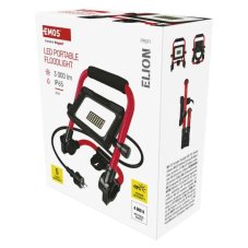 Reflektor LED 3000lm 4000K červená/čierna IP65/IP44 EMOS ELION ZS3323
