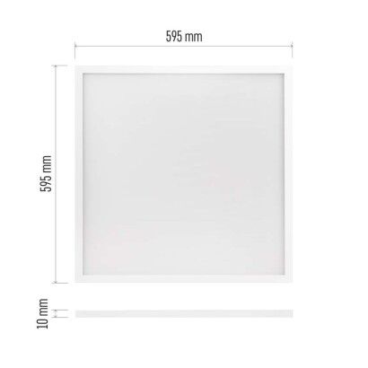 Emos ZB1214 LED MAXXO stropní vestavný panel čtverec 595 × 595 × 10 mm 36W 4320lm 4000K bílá