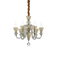 Závesné svietidlo/Luster Ideal lux 140605 STRAUSS SP6 6xE14 40W jantár