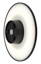 GLOBO 34314S LAMONT venkovní nástěnné svítidlo D252mm LED 15W 1600/1200lm 3000+4000+6000K IP44 černá