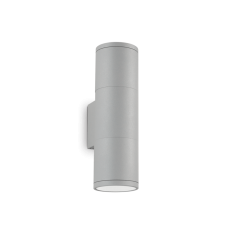  Exteriérové ​​nástěnné svítidlo Ideal lux 163628 GUN AP2 SMALL GRIGIO 2xGU10 35W IP44